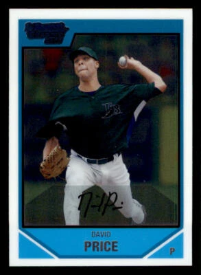 2007 Bowman Chrome Draft Draft Picks #BDPP55 David Price - Image 1 of 2