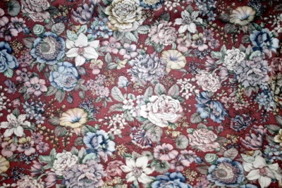 VICTORIAN FLOWER GARDEN BY JOAN KESSLER FOR CONCORD  - 100% COTTON FABRIC - Image 1 of 4