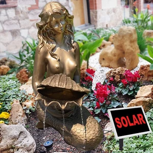 FUENTE DE AGUA SOLAR FUENTE DE JARDÍN BOMBA SOLAR KIT EN CASCADA ESTANQUE - Imagen 1 de 6