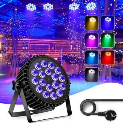 18 LED 270W RGBW LED Par Can Strahler Bühnenlicht DMX DJ Disco Show Lichteffekt - Bild 1 von 4