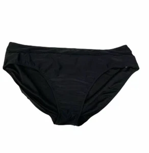 Time & Tru Damen High Waist Bikinihose Größe 3X 24W-26W Schwarz Neu mit Etikett - Bild 1 von 7