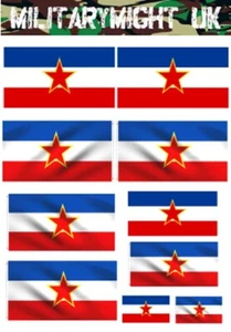 1 /32 - 1/35 SCALE FIGURES FLAGS YUGOSLAV BOSNIAN WAR - Picture 1 of 1