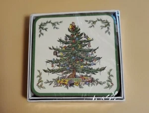Spode Christmas Tree Coasters Box Of 6 New/Sealed - Bild 1 von 5