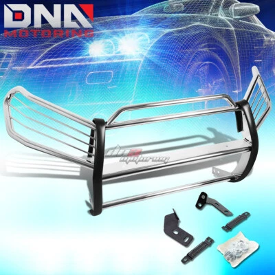 FOR 06-12 TOYOTA RAV4 XA30 SUV BLACK COATED MILD STEEL FRONT GRILL GUARD FLAME - Image 1 of 4