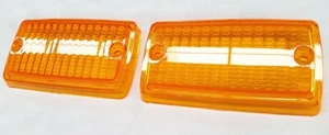 FORD ESCORT MK1 LOTUS GT FRONT INDICATOR LENSES LENS ORANGE PAIR - Picture 1 of 1
