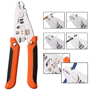 Four Hole High Precision Fiber Optical Cable Jacket Stripper Cutter 9in 1 Pliers - Picture 1 of 12