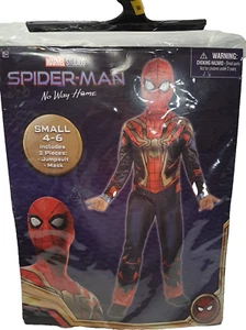 SpiderMan Kids Costume Small 4-6 No Way Home Halloween Marvel #285 Birthday - Picture 1 of 16