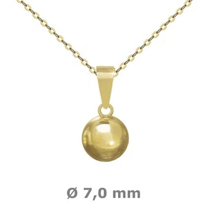 Colgante bola 7,0 mm oro 333 ....40,45,50,55,60 cm diferentes. Cadenas de oro - Imagen 1 de 19