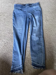 Old Navy Pull On Skinny Jeans Elastic Waist Rockstar 8 - Picture 1 of 10