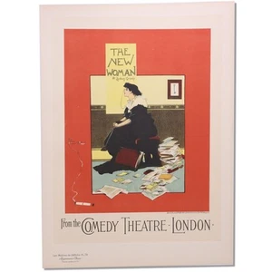 The New Woman by Albert Morrow 12x16 Les Maitres de L'Affiche Plate PL 79 1897 - Picture 1 of 5