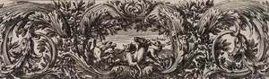 J. LEPAUTRE (1618-1682), Tierfries, Hirsch und Löwe, Musterbuch, um 1663, Rad. - Picture 1 of 8