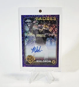 2024 Topps Chrome Update Auto Purple Speckle #RAMWA Matt Waldron /299 - Picture 1 of 2