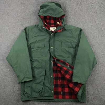 Vintage L.L.Bean Baxter State Parka Mens Large Wool Flannel Lined Made USA 90s - Image 1 of 4
