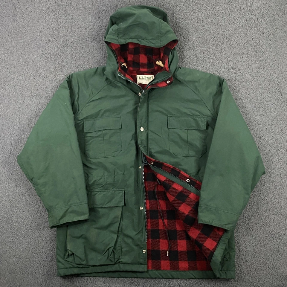 Vintage L.L.Bean Baxter State Parka Mens Large Wool Flannel Lined Made USA 90s - Image 1 of 4