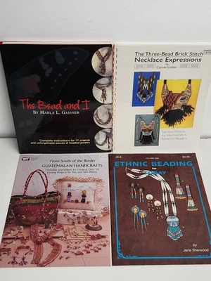 Jewelry Necklace Beadwork 4 Book Lot Patterns The Bead & I Ethnic Beading VGC - Image 1 of 4