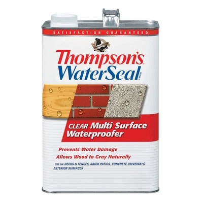 2PACK Thompson's WaterSeal Multi-Surface Waterproofer, Clear, 1 Gallon