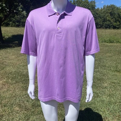 Polo Oxford Golf Para Hombre XL Lavanda Pima Algodón Foto 1 de 4