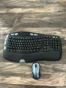 Logitech Comfort Wave Wireless Keyboard No Dongle Keyboard And Mouse Lot - Picture 1 of 6