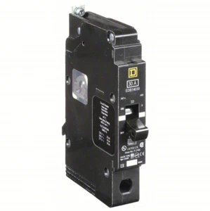 INTERRUPTOR DE CIRCUITO CUADRADO D EDB14030 OEM 30A 1 POLO 277V *S22 - Imagen 1 de 2