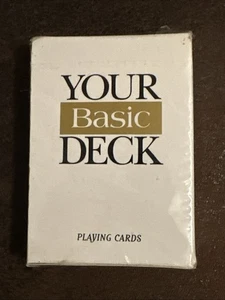 Vintage Your Basic Deck Poker Size Playing Cards 90s Cigarette New Sealed - Bild 1 von 6