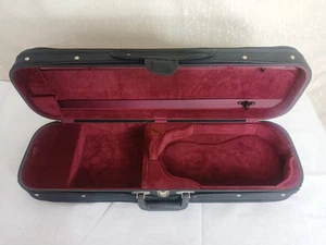 Bobelock Violin Case Oblong Maroon Interior Lock 1 Key Bow String Rosin - Picture 1 of 24