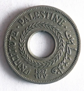1927 PALESTINE 5 MILS - AU - RARE DATE Hard to Find Coin - Lot #A21 - Picture 1 of 2