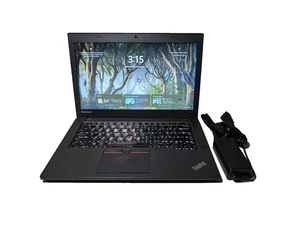 Lenovo ThinkPad T450 | i5-5300U 16GB 256GB SSD | HD+, Backlit, Win11, 2 Batts - Picture 1 of 19