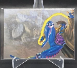 1995 Fleer Flair Marvel Annual Gambit vs Saber Tooth LE HoloBlast #12 of 12 - Picture 1 of 2