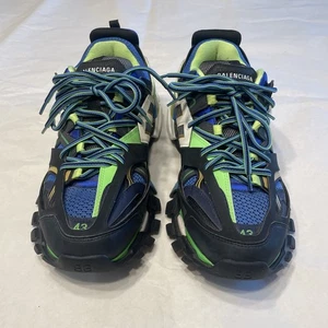Balenciaga Track 1 Size 10/43 Black/Green/Blue And Gold - Picture 1 of 24