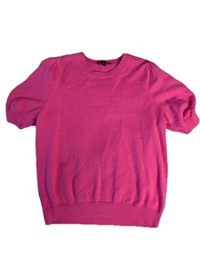 Ann Taylor Damen Puff Kurzarm rosa Pullover - Größe Large Old Money Classic - Bild 1 von 6