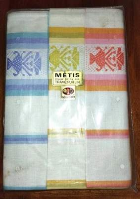 LOT 3 Torchons Anciens LIN Métis " INDANTHREN " - Photo 1/2