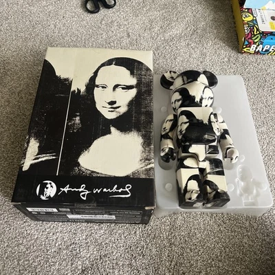 Andy Warhol Mona Lisa Bearbrick 400% y 100%  Foto 1 de 2