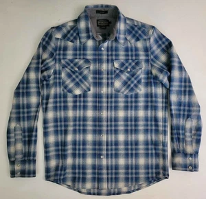 Pendleton Canyon Western Wear Pearl Snap Plaid Washable Wool Shirt Men's S - Picture 1 of 7