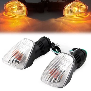 Turn Signal Light Clear Lens Fit Kawasaki Ninja ZX-6R ZX-6RR 600 636 Motorcycle - Picture 1 of 6