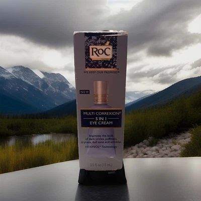 ROC Multi Correxion 5 IN 1 Eye Cream Hexinol Technology 0.5 oz NEW  - Image 1 of 2