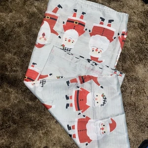 Santa Head Shower Curtain Approx 72x80 Christmas Bathroom Decor St. Nick - Picture 1 of 4