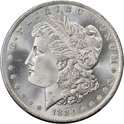 1884-O Morgan Silver Dollar PCGS MS66 Superb Eye Appeal Strong Strike - Image 1 of 4