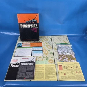 Vintage Panzer Blitz Bücherregal Spiel Avalon Hill 1970 Armed Warfare WWII KOMPLETT - Bild 1 von 14