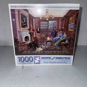 Bits & Pieces 1000 Piece Mystery Puzzle, Murder At Bedford Manor Age 14+ - Picture 1 of 6
