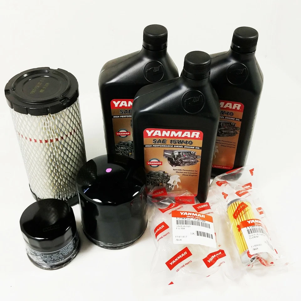 Nuevo kit de mantenimiento Yanmar OEM para SC2400 SC2450 KIT-SC001 incluye filtros, aceite Foto 1 de 1