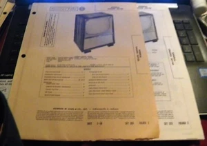 ADMIRAL TELEVISION RECEIVER - 3 MODELS (SAMS PHOTOFACT 323-2) - Picture 1 of 1