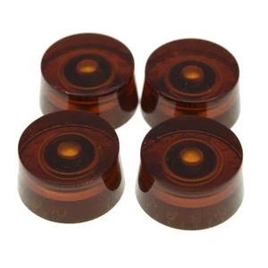 KAISH LP Guitar Speed Dial Knobs 24 Fine Splines Control Knobs for Gibson Amber - Picture 1 of 5