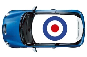 Bulls Eye Target Mini Cooper Roof Wrap Vinyl Graphic Decal Sticker New - Picture 1 of 6