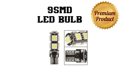 Austin Auto Anteriore e Posteriore Luci Error-Free Canbus T10 5050 9SMD LED - Immagine 1 di 3
