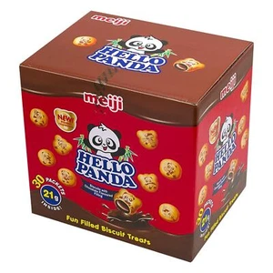 Meiji Hello Panda Chocolate Biscuit Snacks 630g (Pack of 30) - Delicious Treats - Picture 1 of 4