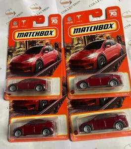 TESLA Model Y Red 2023 Matchbox 70 Years NEW Lot 4 - Picture 1 of 5