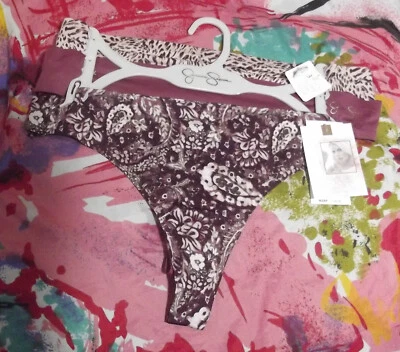 3 BRAGAS TANGA NUEVAS JESSICA SIMPSON JS17990 MF LÍNEAS INVISIBLES L Foto 1 de 2
