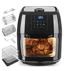 Heißluftfritteuse Airfryer XXL 9L Heißluft Friteuse Backofen Grill Drehgrill - Bild 1 von 11