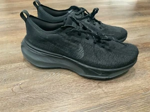Nike ZoomX Invincible Run FK 3 Triple Black New DR2660 007 Women's 11 / Mens 9.5 - Picture 1 of 8