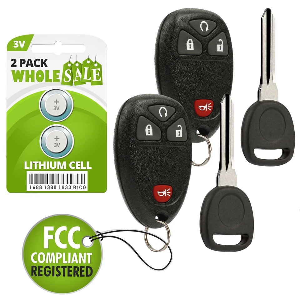 2 Replacement For 11 12 13 14 15 Chevrolet Captiva Sport Key + Fob Alarm Foto 1 de 4
